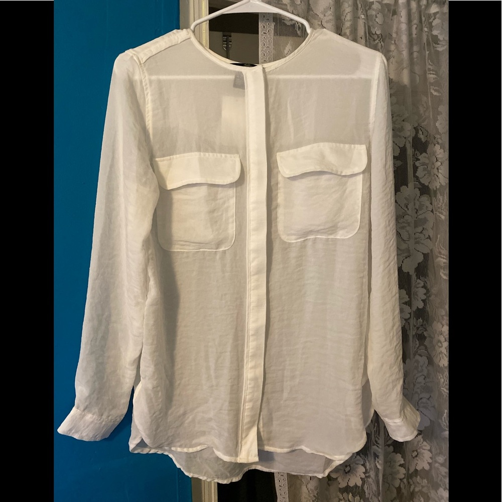 NWT White Long Sleeved Shirt.